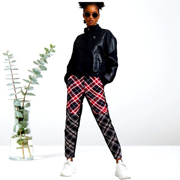 Anatomie Sharlene Black Dual Plaid Accent Full Length Ankle Pant, Size XS - Picture 1 of 8